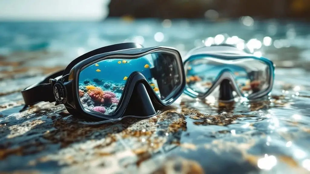 Tauchmaske Test für ungetrübte Unterwasserblicke