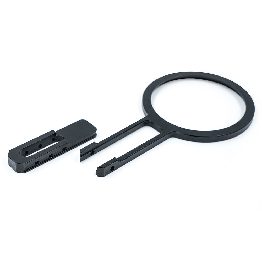 Divevolk 67 mm Adapterarm montiert am SeaTouch Gehäuse