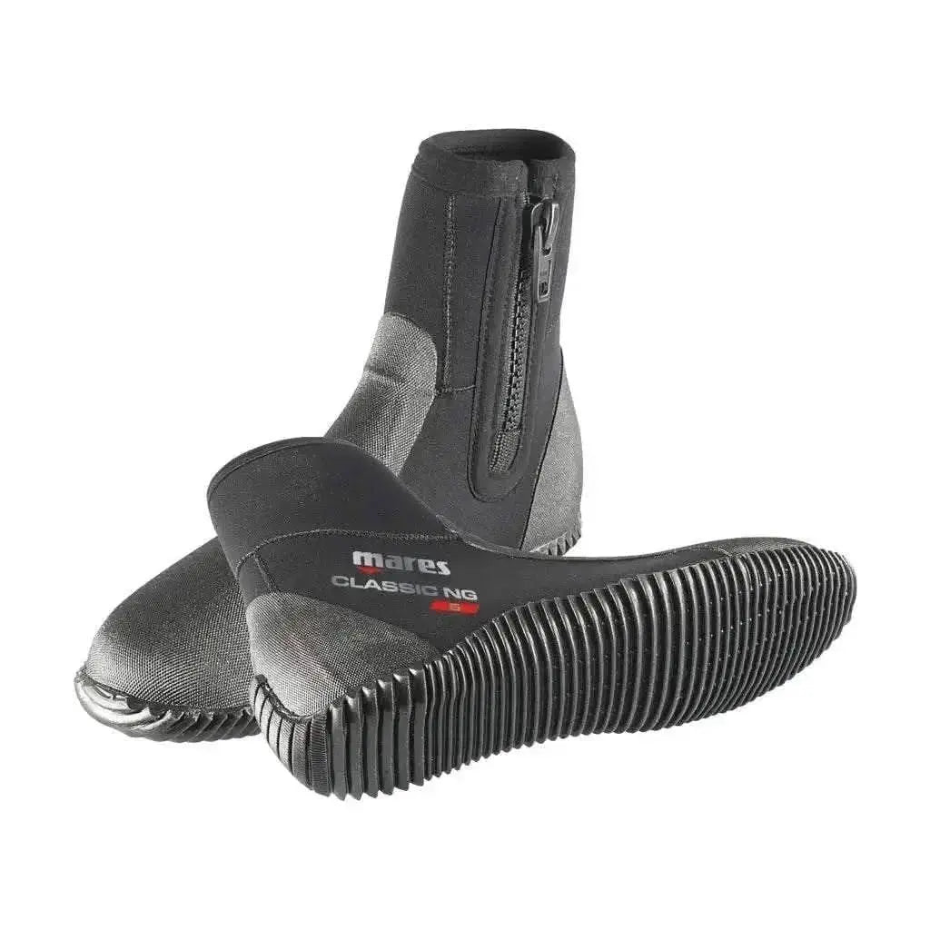 CLASSIC NG 5 Füßlinge Größe 45/46, 5mm Neopren, strapazierfähige Gummisohle, seitlicher Reißverschluss, geformte Ferse.