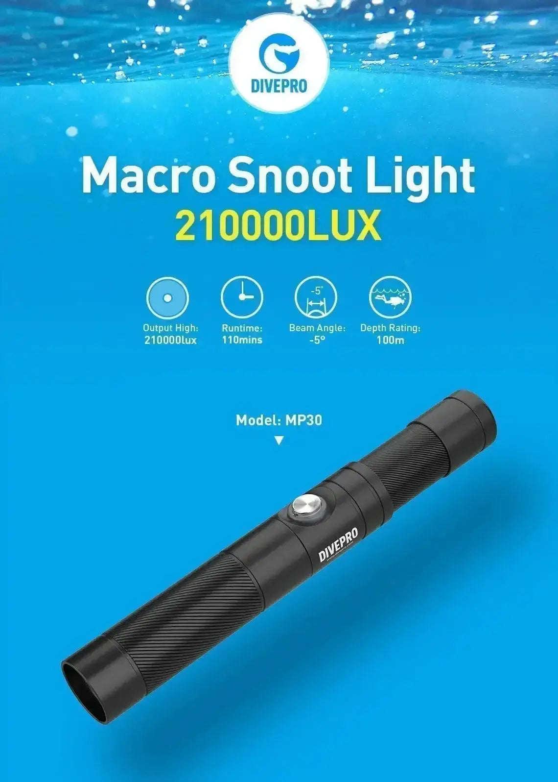 Snoot Light DIVEPRO MP30 von Divepro - Jetzt kaufen
