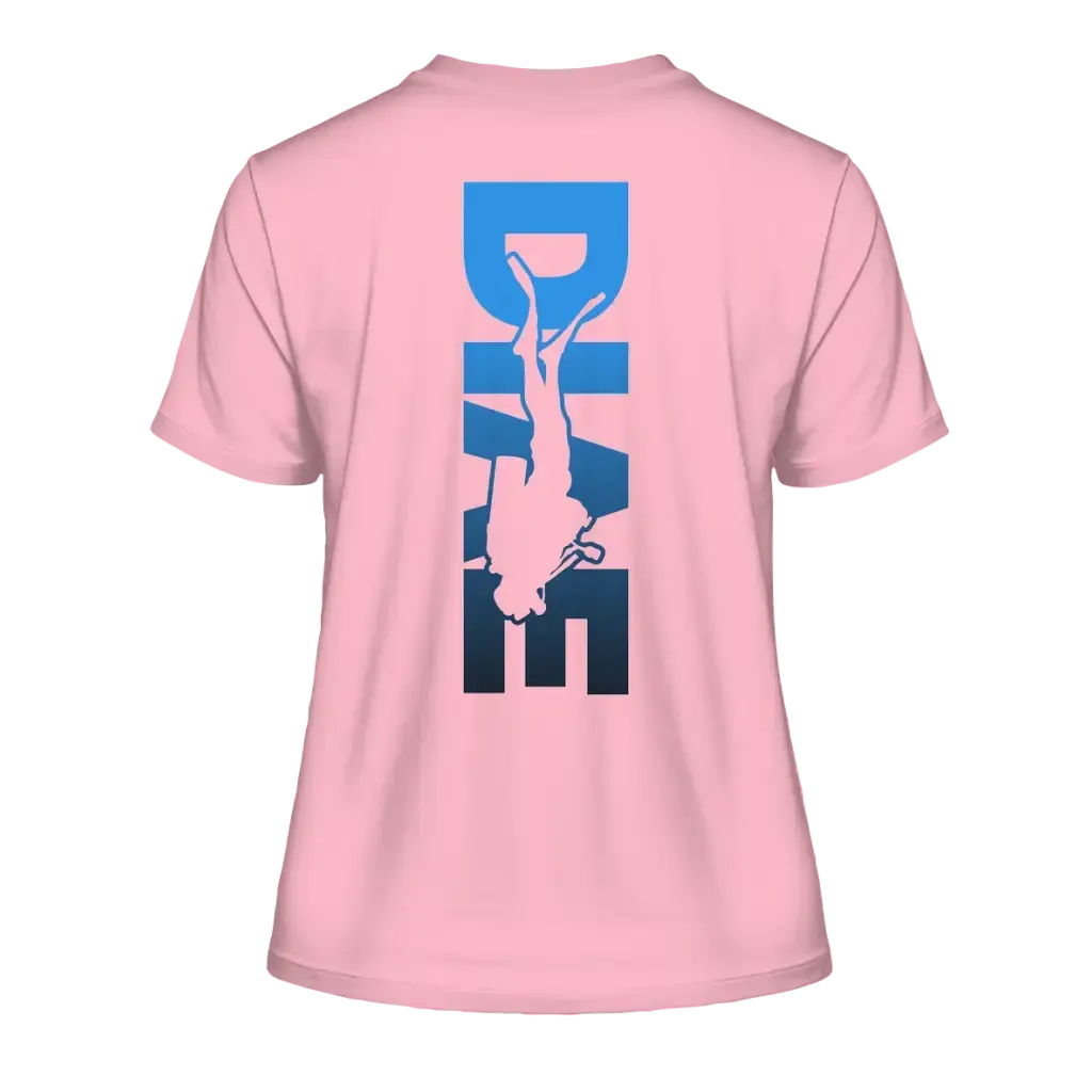 Dive Down Logo auf der Rückseite - Fitted Ladies Organic