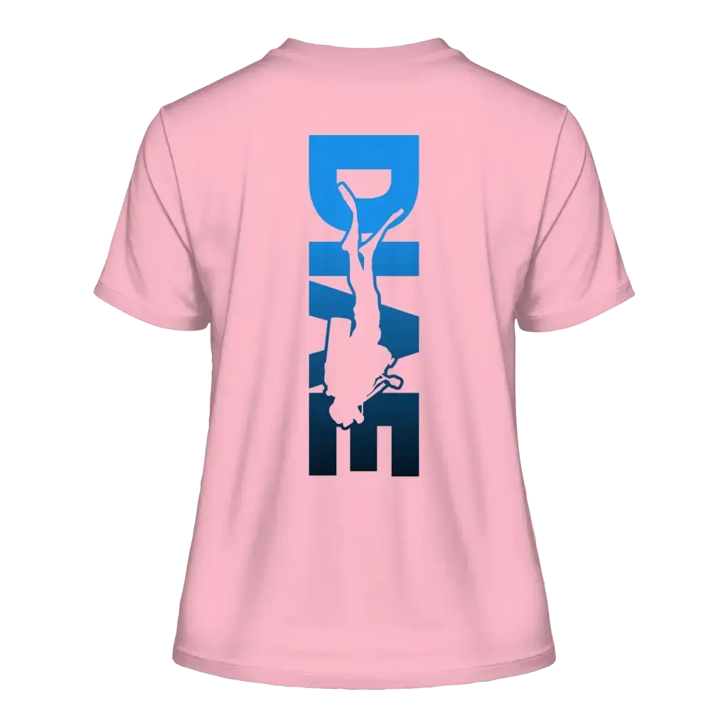 Dive Down Logo auf der Rückseite - Fitted Ladies Organic