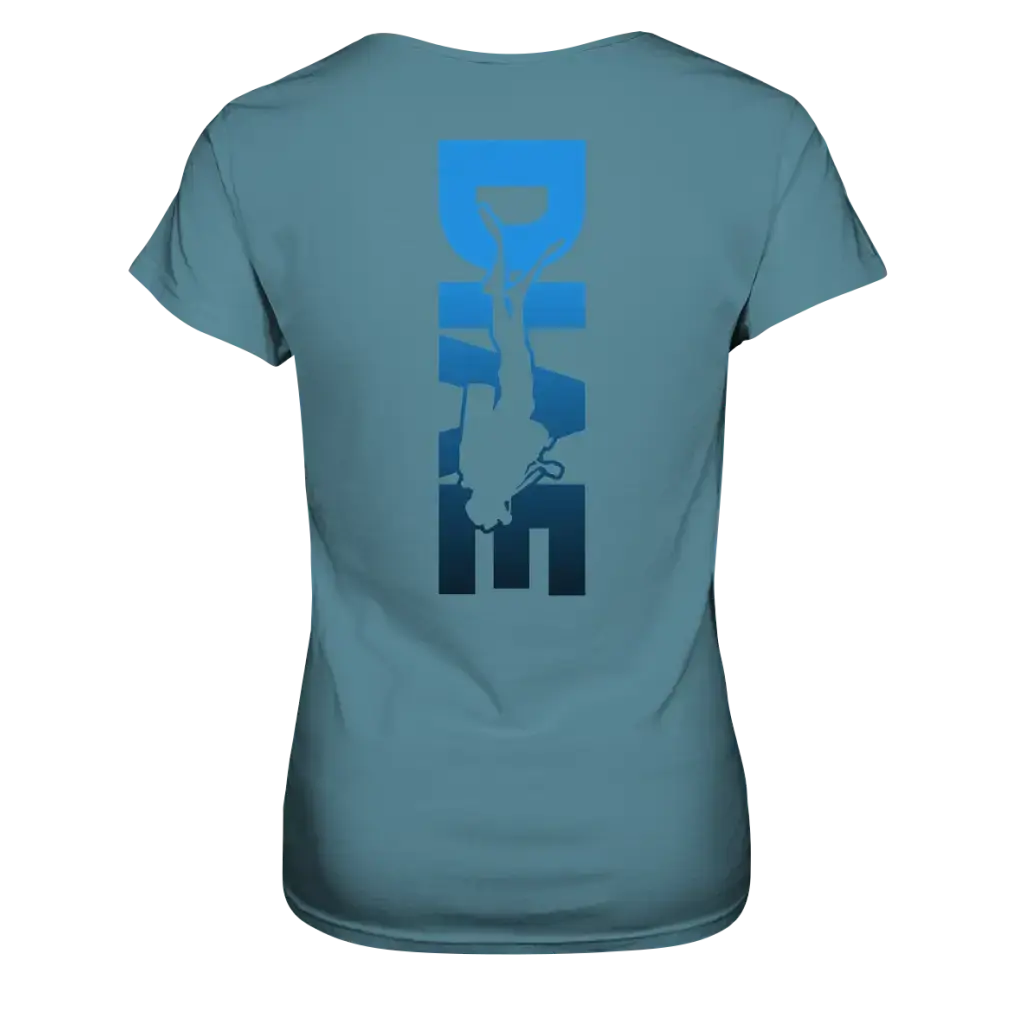 Dive Down Logo auf der Rückseite - Ladies Premium Shirt