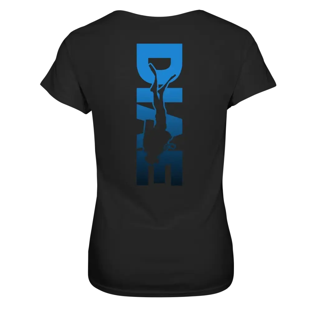 Dive Down Logo auf der Rückseite - Ladies Premium Shirt