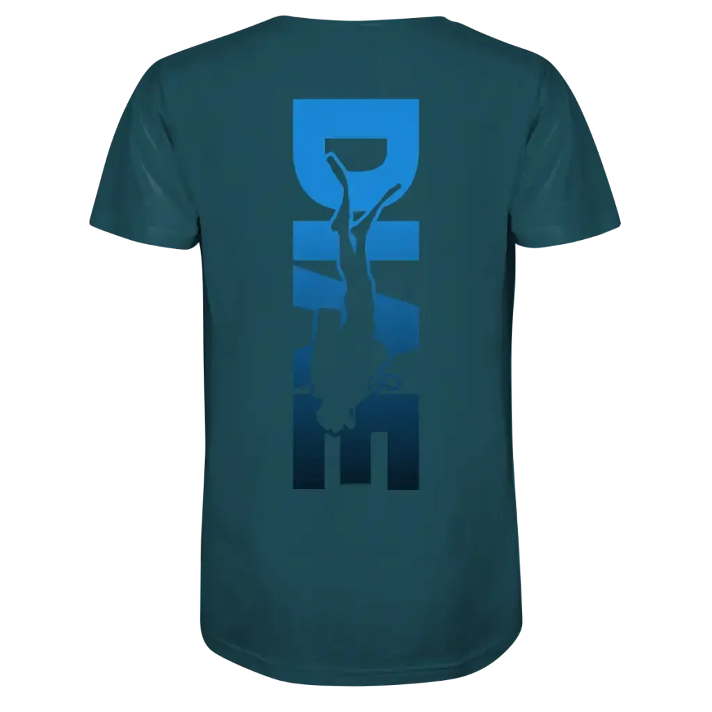 Dive Down Logo auf der Rückseite - Organic Shirt
