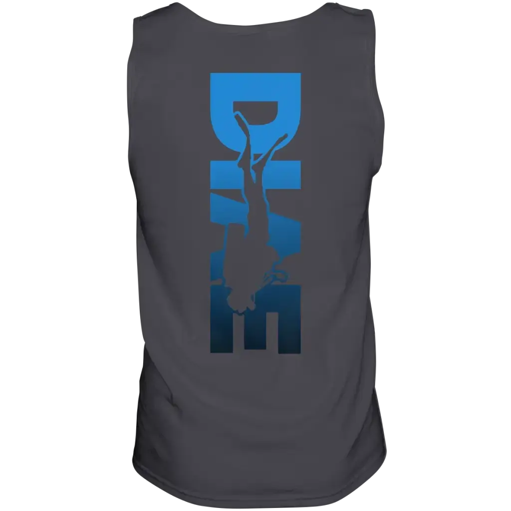 Dive Down Logo auf der Rückseite - Tank-Top - Charcoal / S