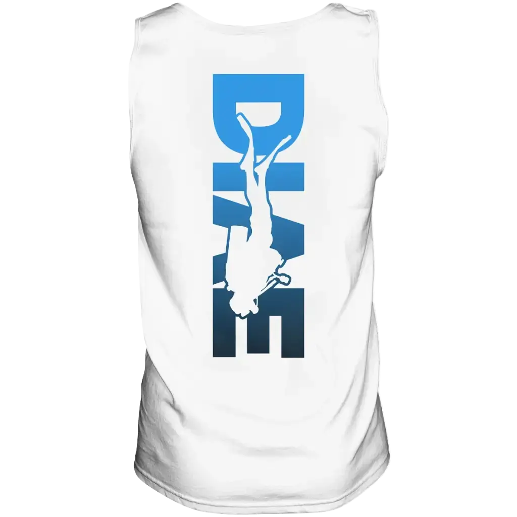 Dive Down Logo auf der Rückseite - Tank-Top - White / S