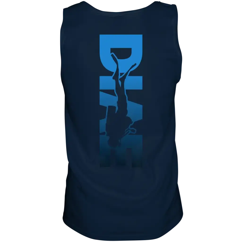 Dive Down Logo auf der Rückseite - Tank-Top - Navy / S