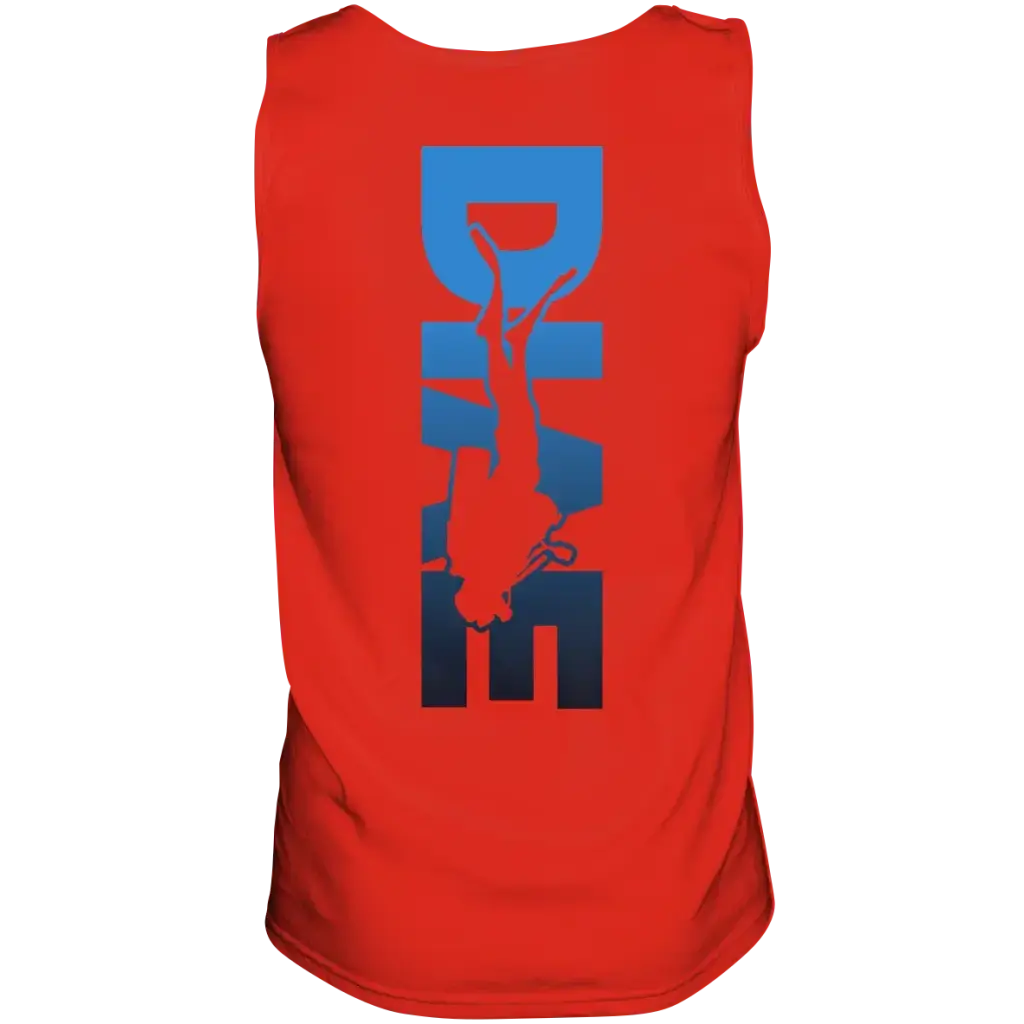 Dive Down Logo auf der Rückseite - Tank-Top - Red / S