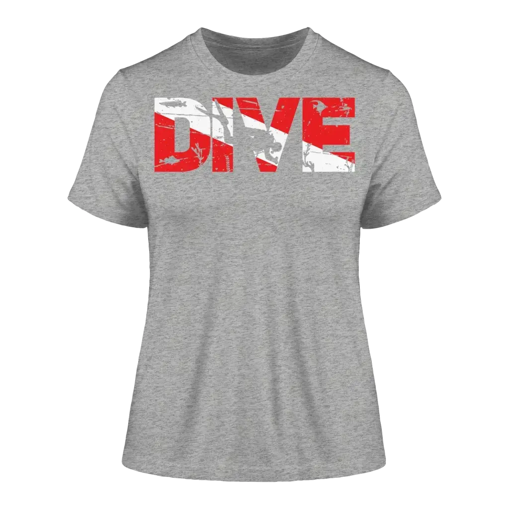 Dive Flag - Fitted Ladies Organic Shirt - Lady-Shirts