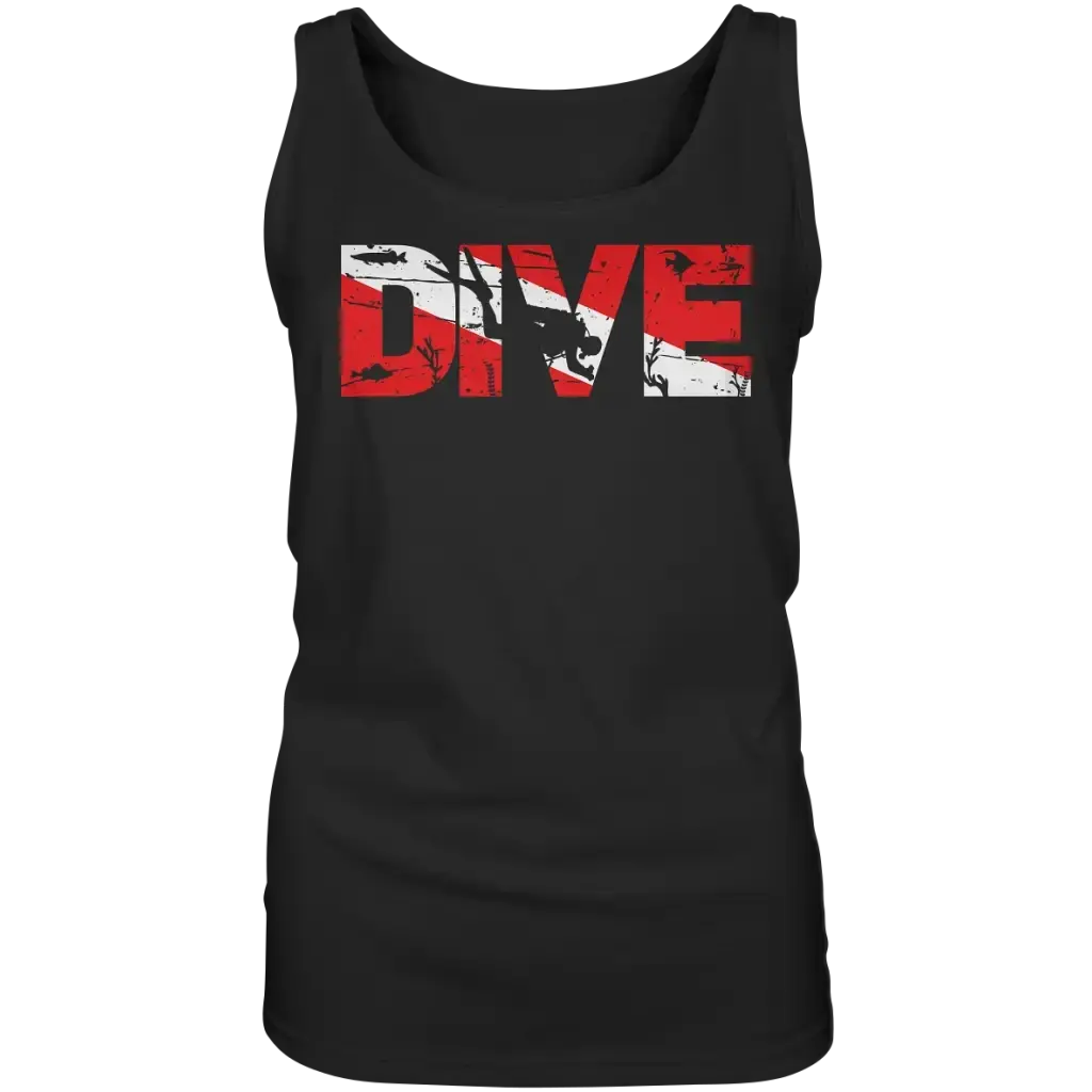 Dive Flag - Ladies Tank-Top - Black / S - Tank-Tops