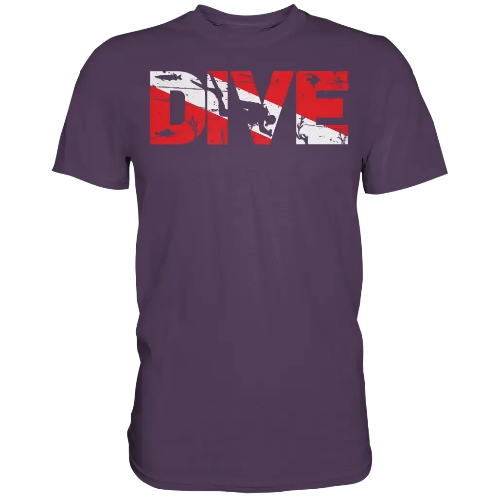 Dive Flag - Premium Shirt - Urban Purple / XS