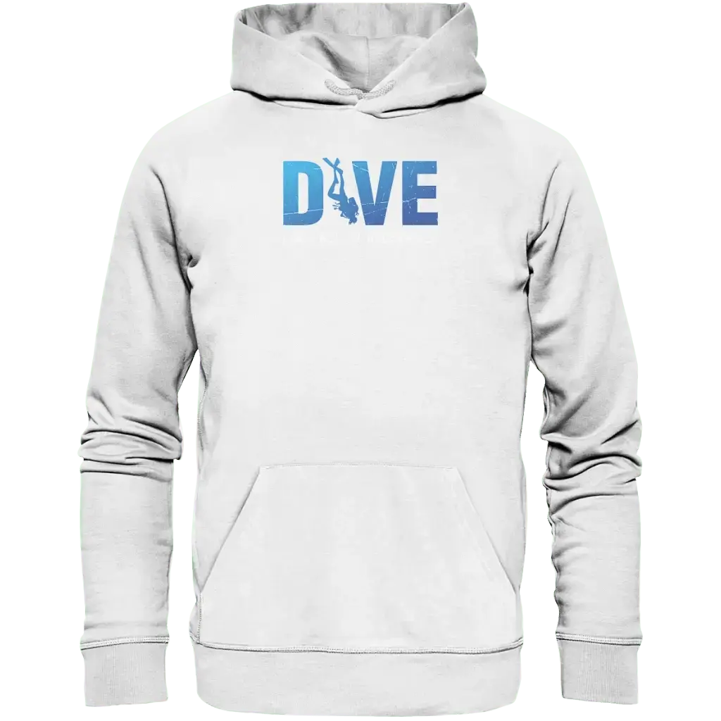 Dive - I Feel better underwater - Organic Hoodie - White