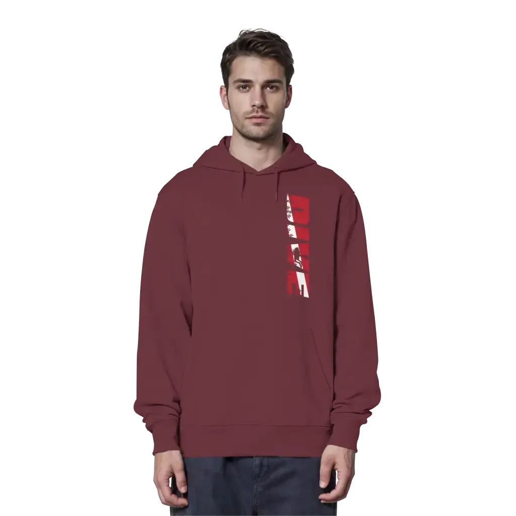 Dive Side Print - Organic Hoodie - Hoodies