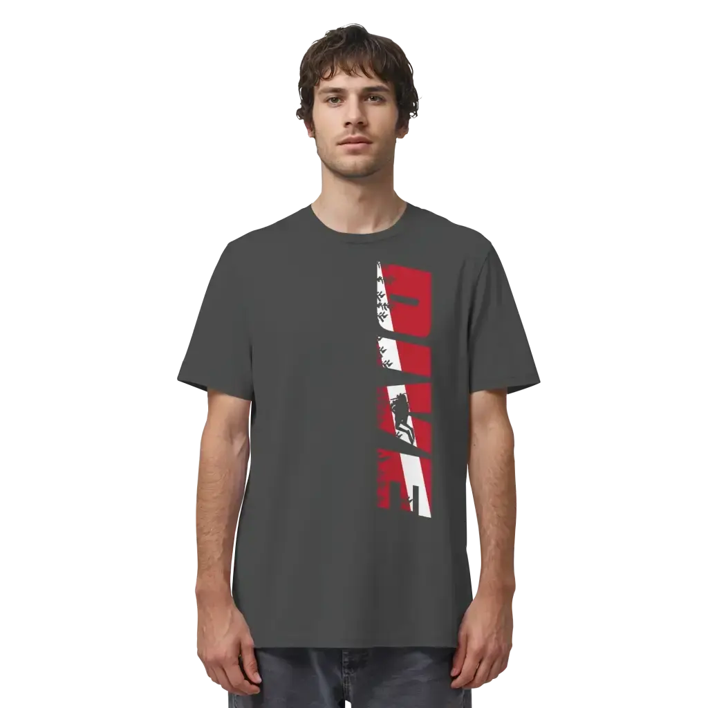 Dive Side Print - Organic Shirt - Unisex-Shirts