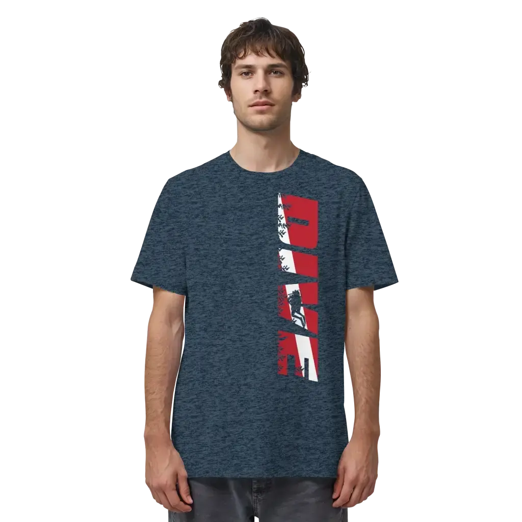 Dive Side Print - Organic Shirt - Unisex-Shirts
