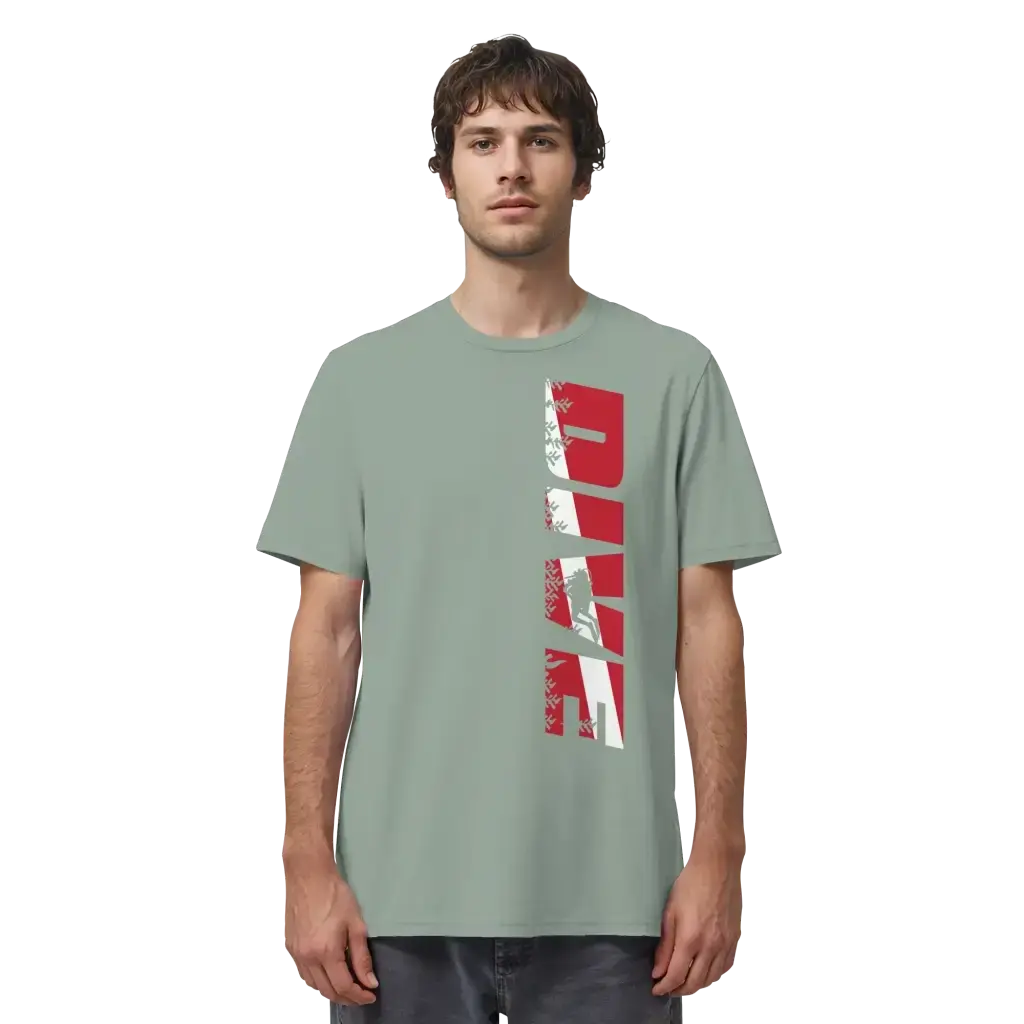 Dive Side Print - Organic Shirt - Unisex-Shirts