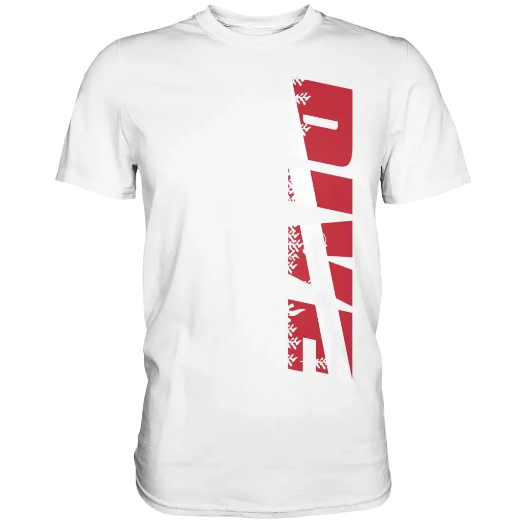Dive Side Print - Premium Shirt - White / XS - Unisex-Shirts