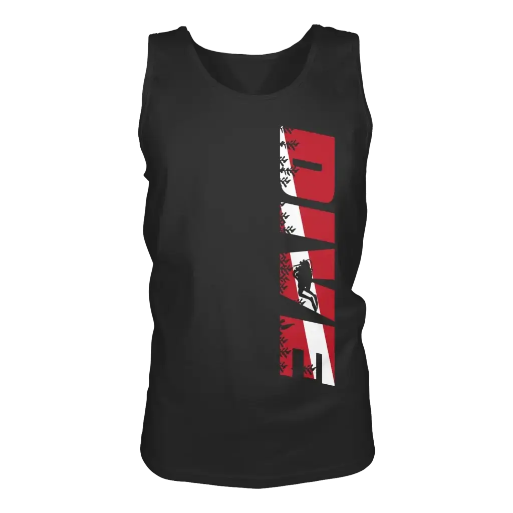 Dive Side Print - Relaxed Tank Top - Tank-Tops