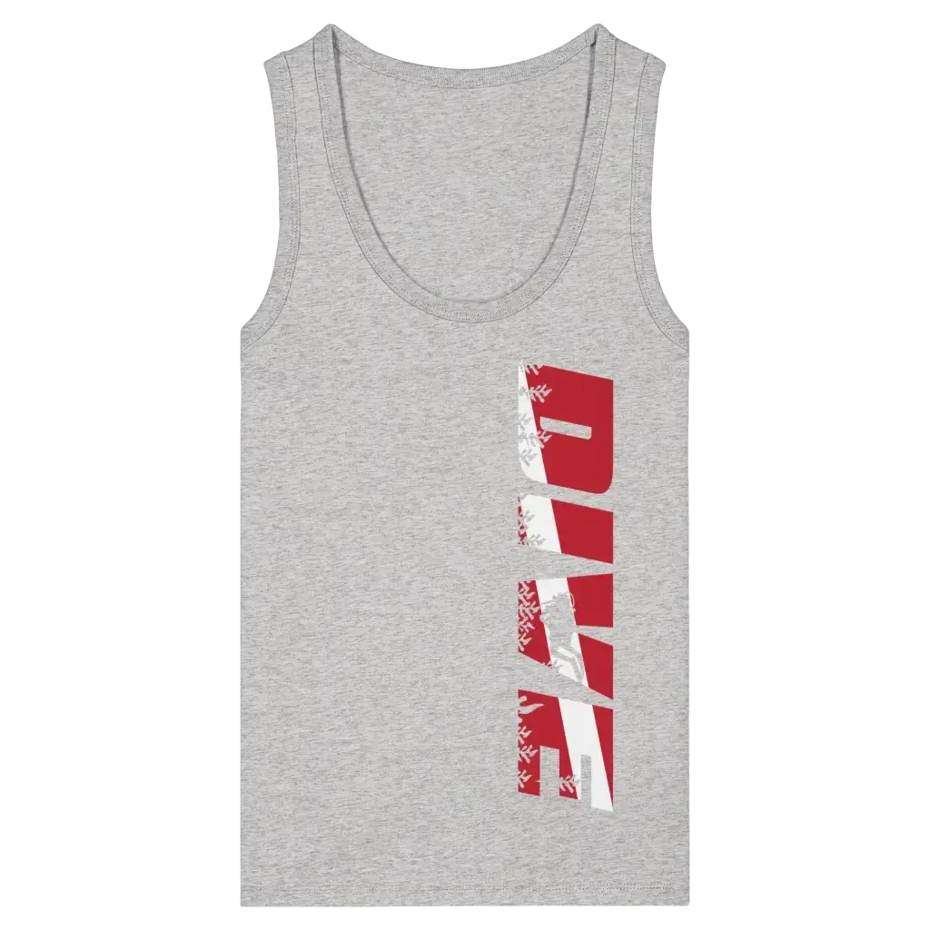 Dive Side Print - Womens Organic Fitted Tank Top - Cool