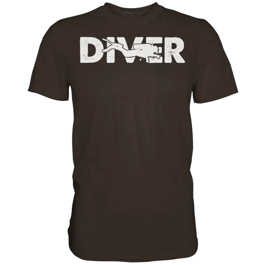 Diver - Taucher - Premium Shirt - Brown / S - Unisex-Shirts