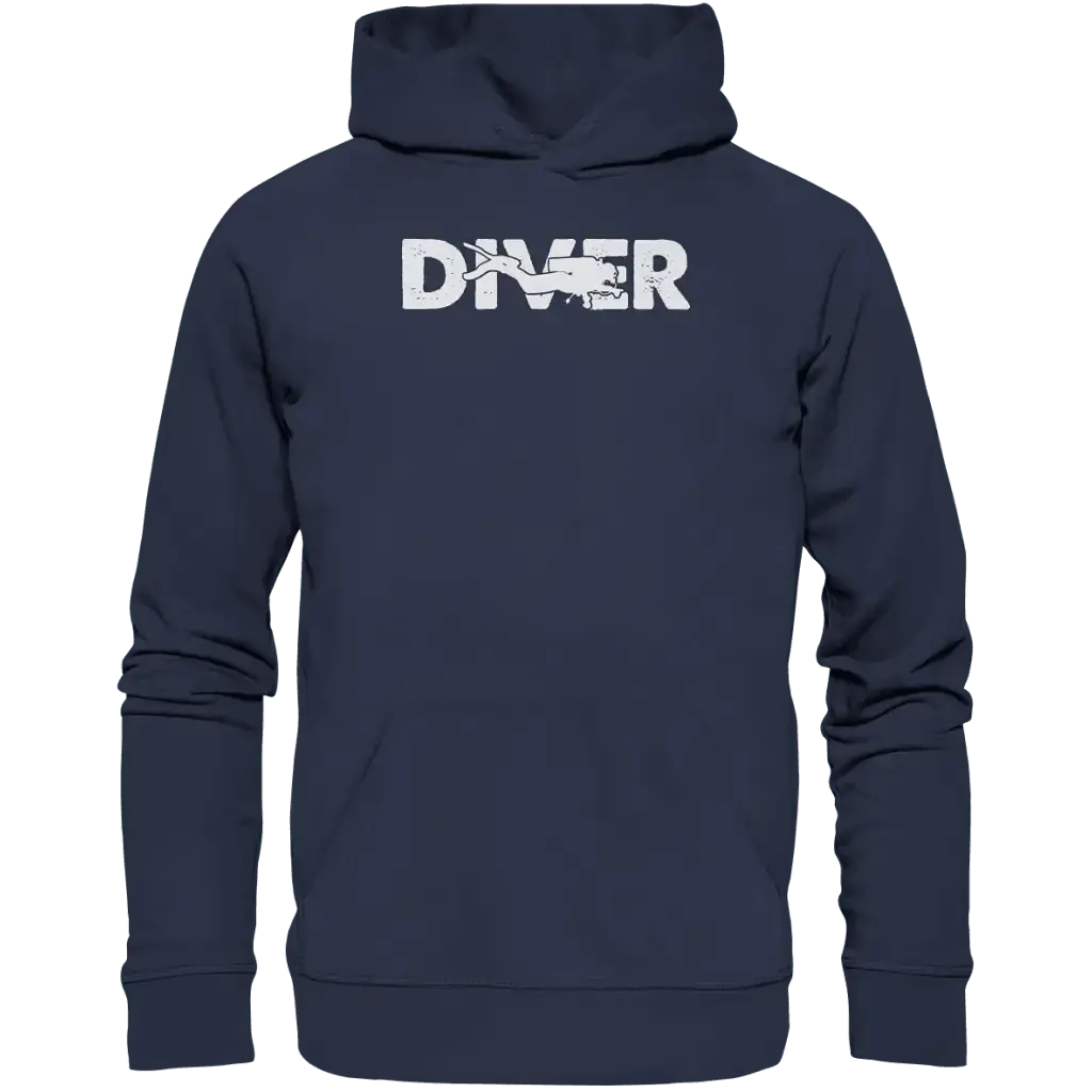 Diver - Taucher - Premium Unisex Hoodie - Deep Navy / S