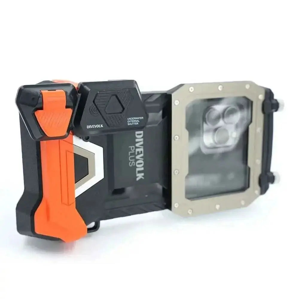Divevolk externer Unterwasser-Auslöser mit Bluetooth und austauschbarer Batterie für Tauchfotografie.