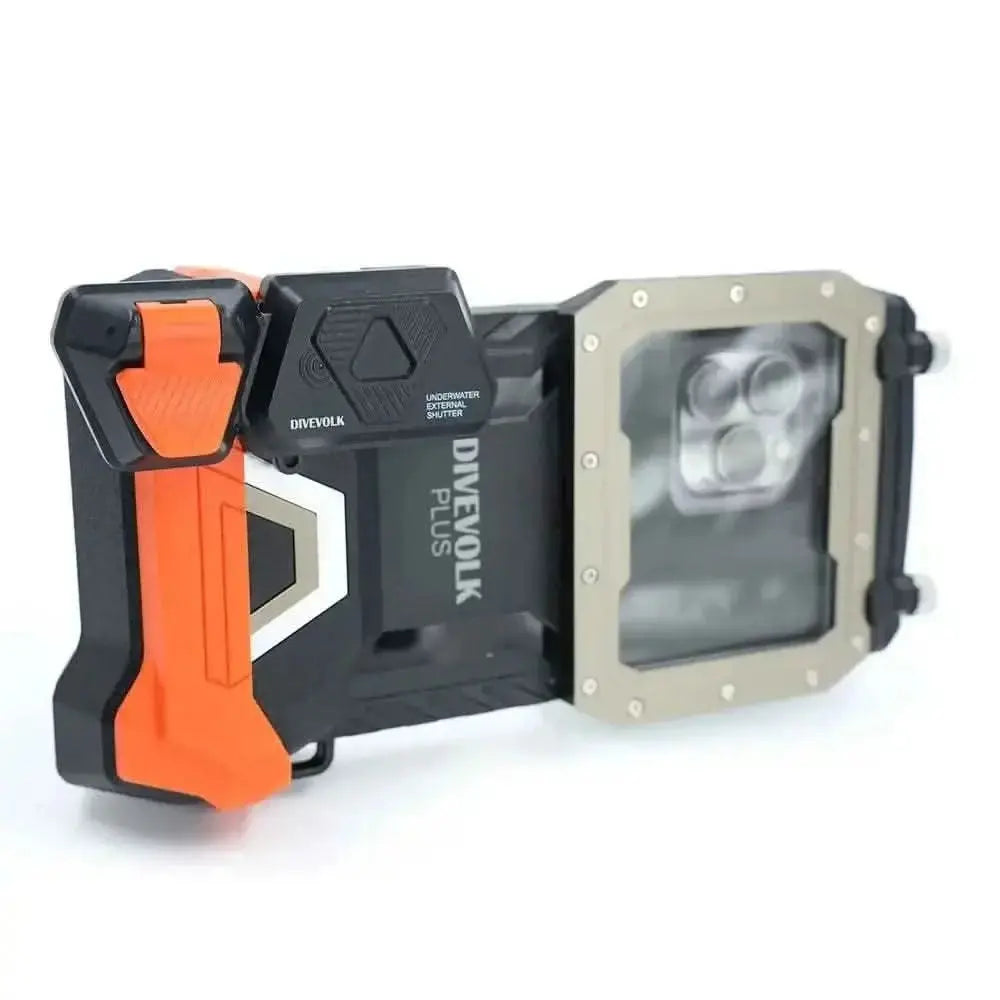 Externer Unterwasser-Auslöser von Divevolk, kompatibel mit DiveVolk Seatouch 4, Bluetooth, austauschbare Batterie.