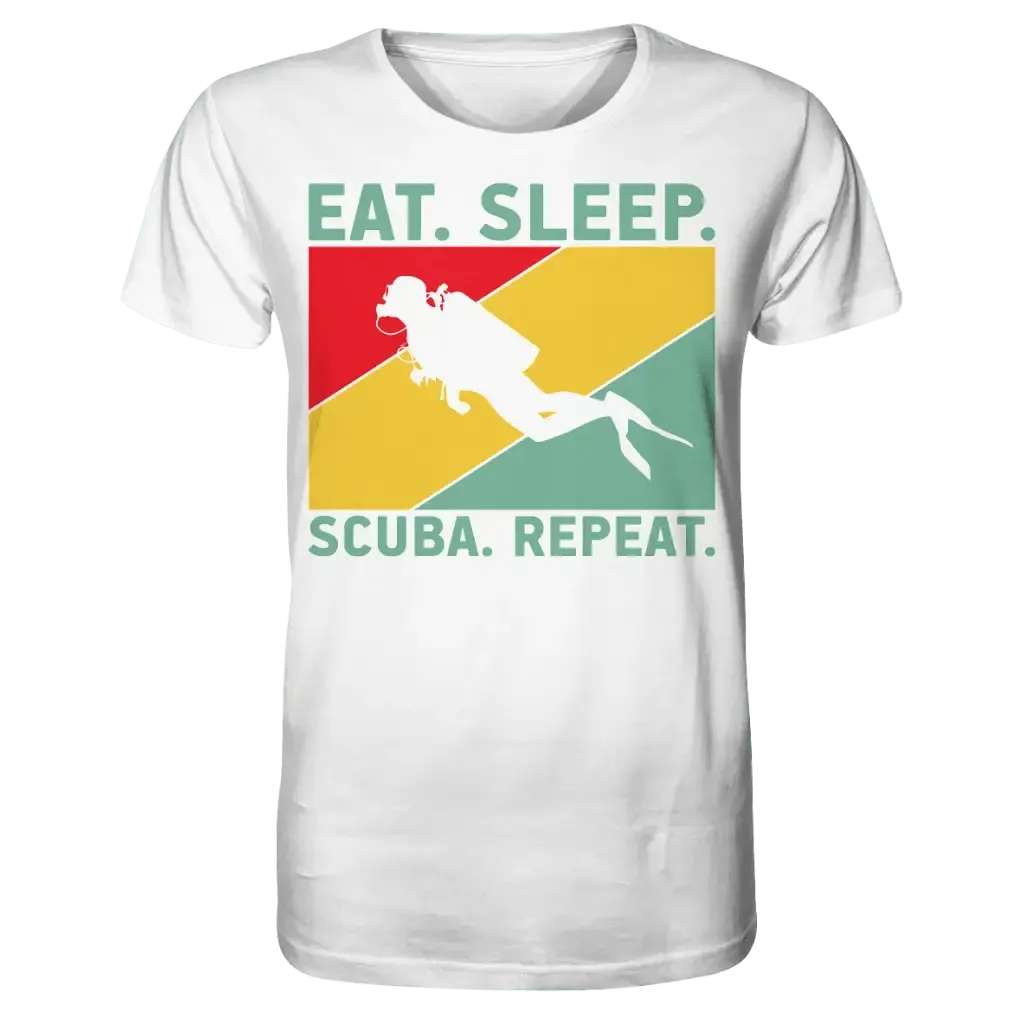 Eat Sleep Scuba Repeat - Organic Shirt - White / XS