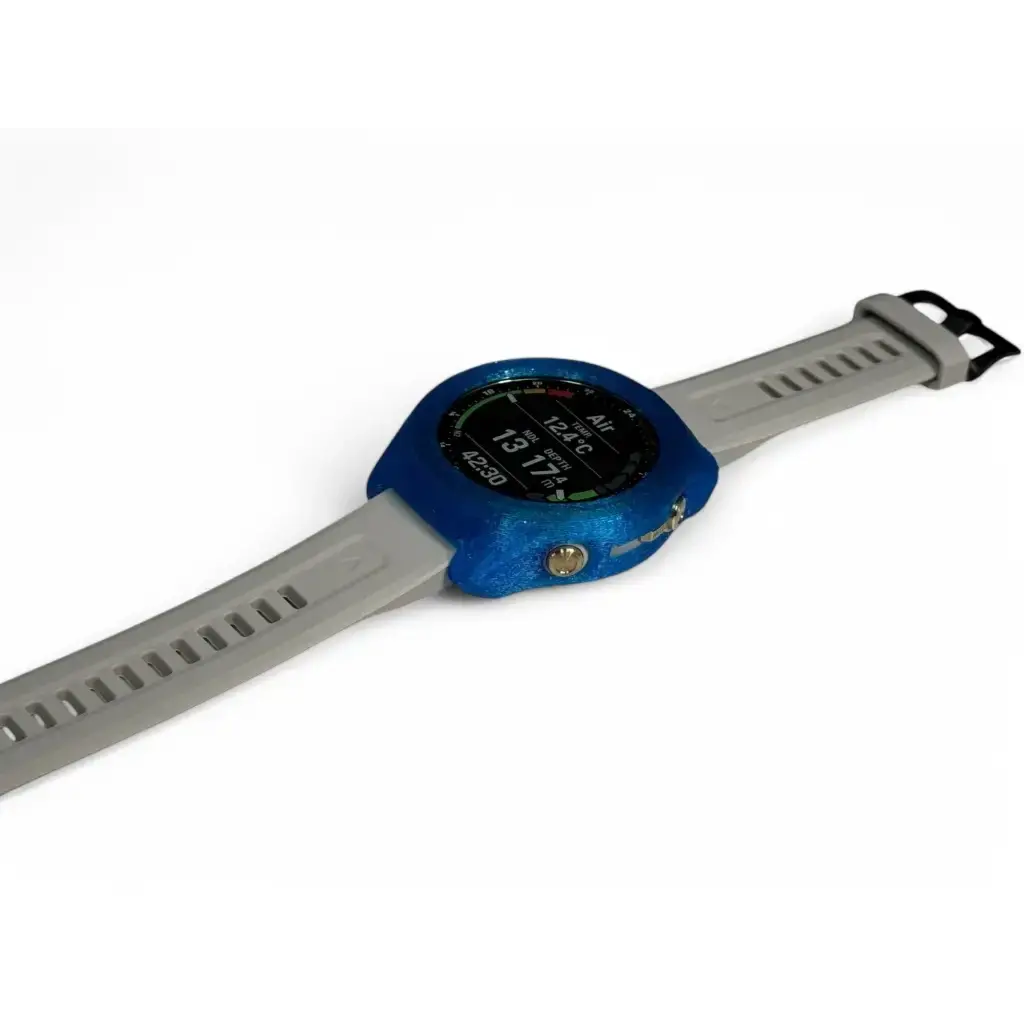 Hülle für Garmin MK3i 43mm - Blau transparent - bewerbbar