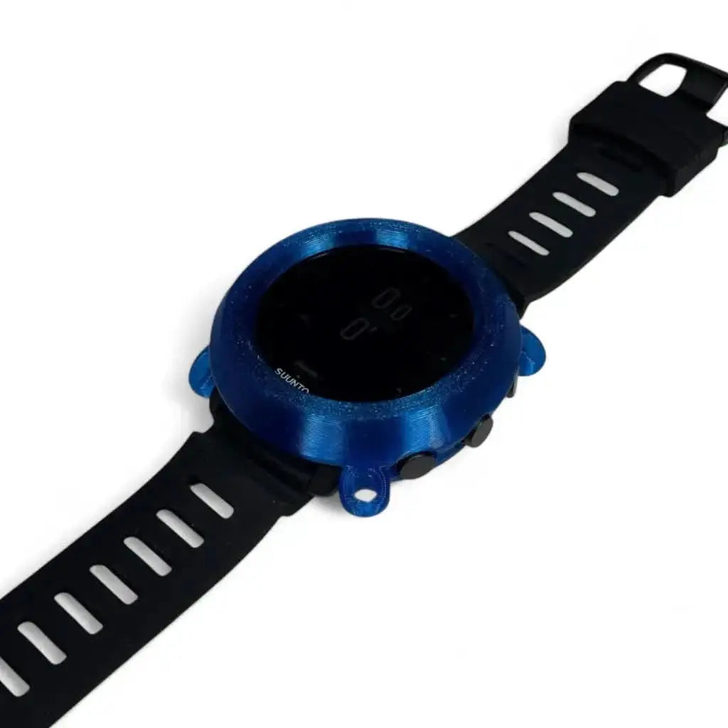 Hülle für Suunto D5 - Band + Bungeeösen - Blau transparent