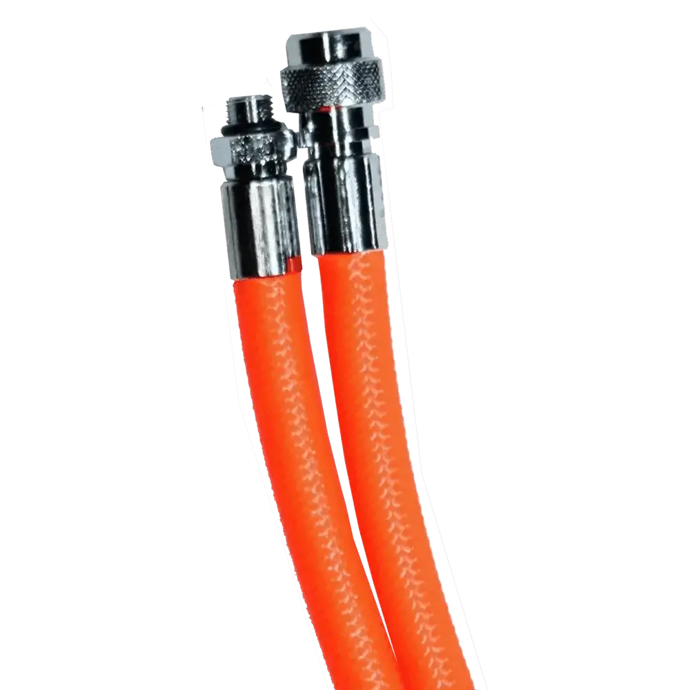 MIFLEX Xtreme braided ORANGE Fluo Jacket hoses orange 51cm