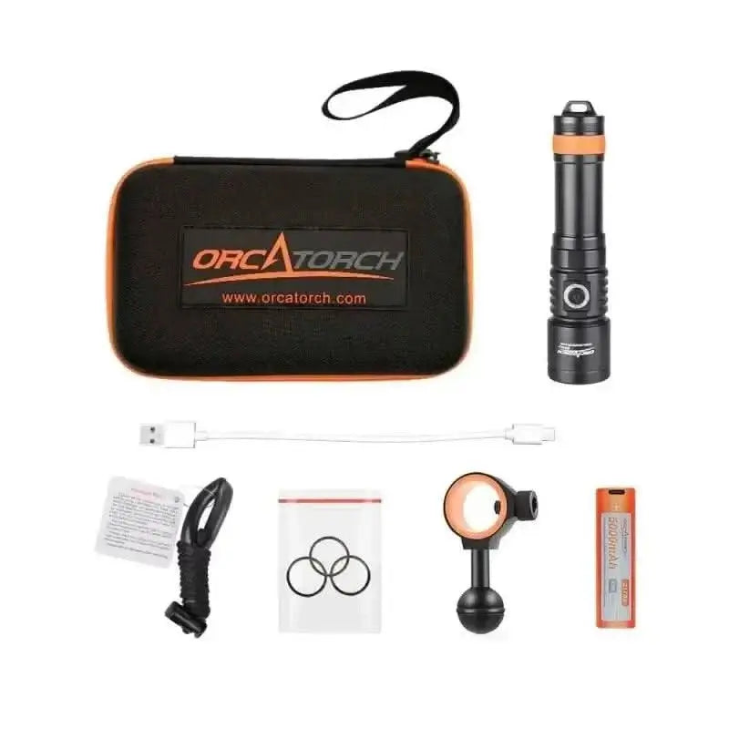 OrcaTorch - D710V - 2000 lm - Videolampe mit 3 Farben