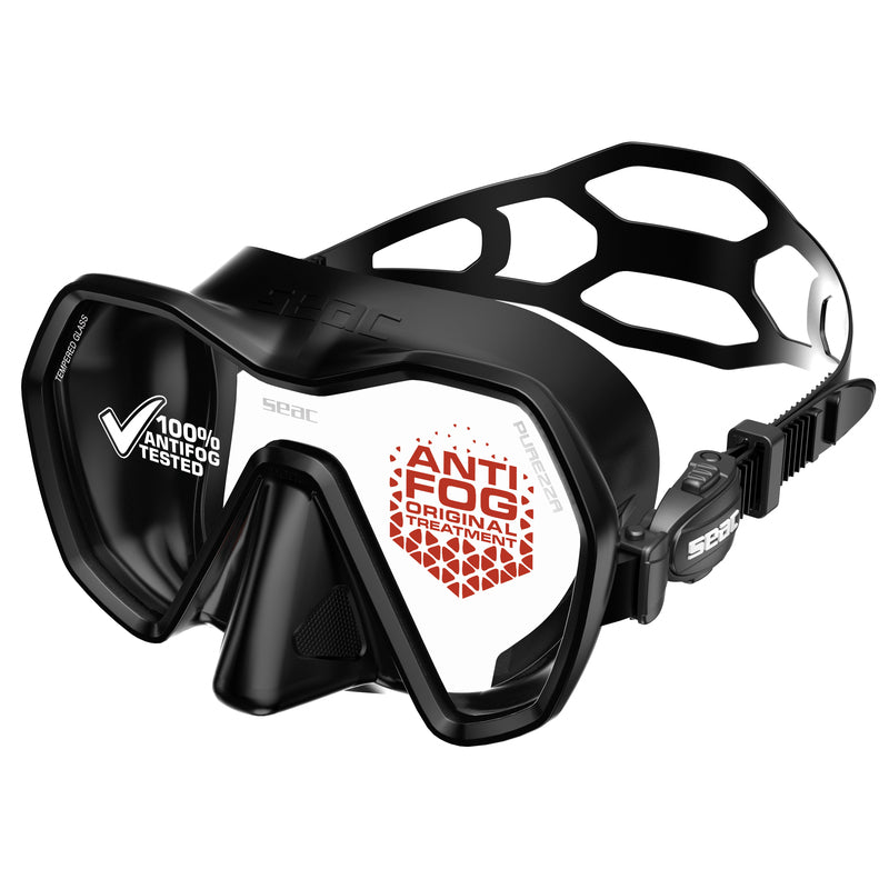 Seac Purezza Antifog Tauchmaske Schwarz