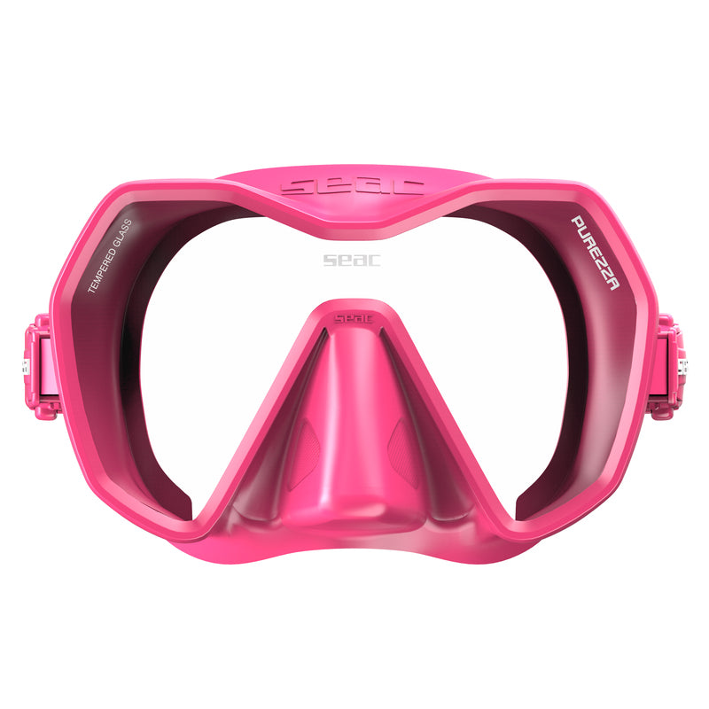 Seac Purezza Antifog Tauchmaske Rosa – Frontansicht