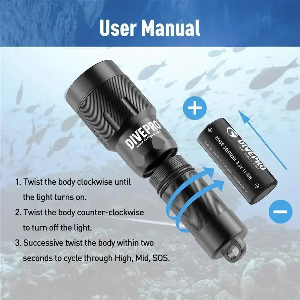 Tauchlampe DIVEPRO D18 von Divepro - Jetzt kaufen