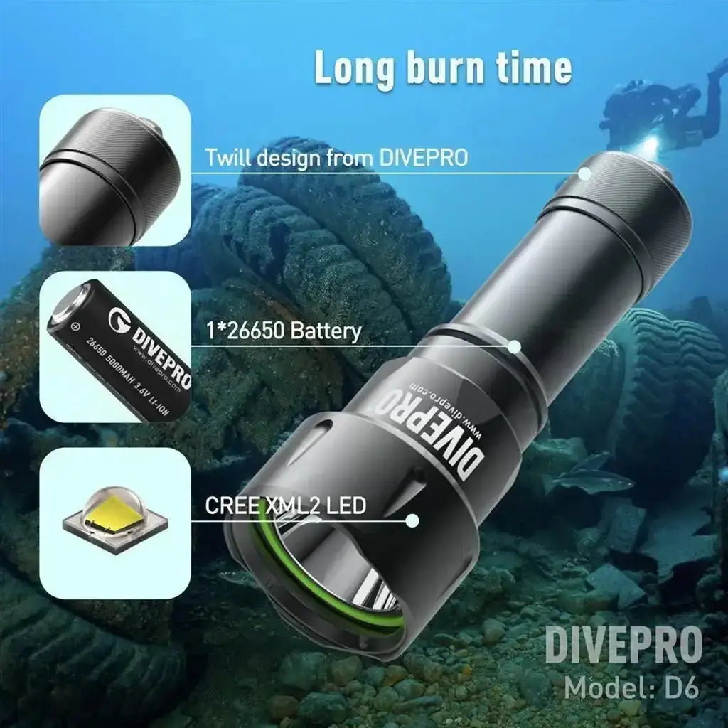 Tauchlampe DIVEPRO D6 von Divepro - Jetzt kaufen