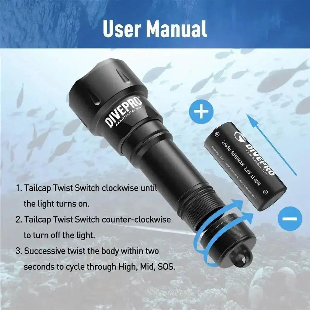 Tauchlampe DIVEPRO D6 von Divepro - Jetzt kaufen