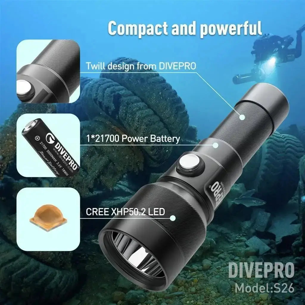 Tauchlampe DIVEPRO S26E von Divepro - Jetzt kaufen