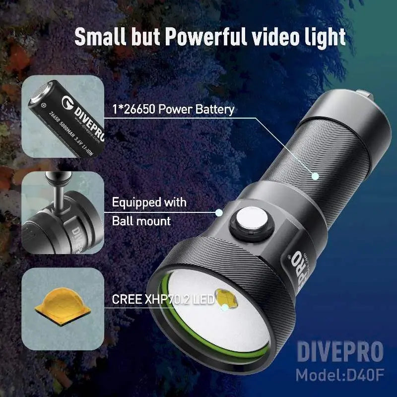 Videoleuchte DIVEPRO D40F von Divepro - Jetzt kaufen