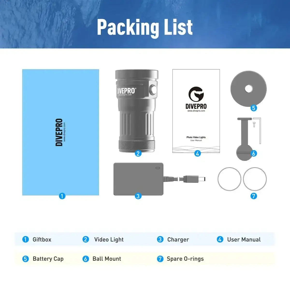 Videoleuchte DIVEPRO Vision von Divepro - Jetzt kaufen