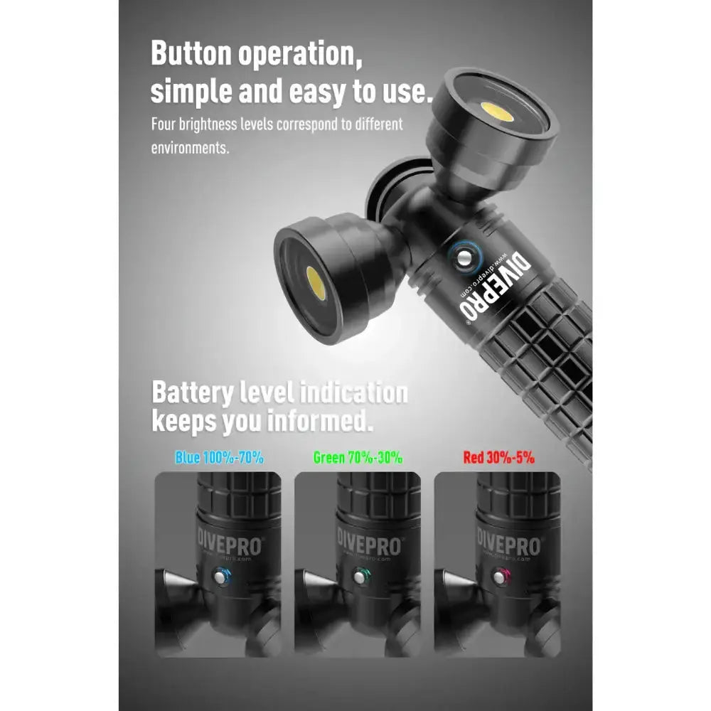 Videoleuchte V360 Pro von Divepro - Jetzt kaufen