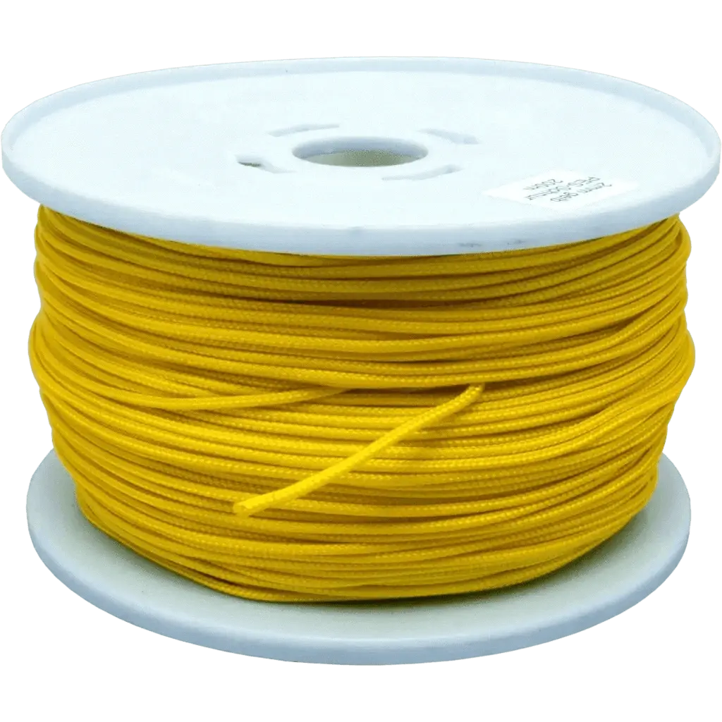 Caveline PES ca. 200 m Spool 2 mm braided YELLOW yellow 2mm