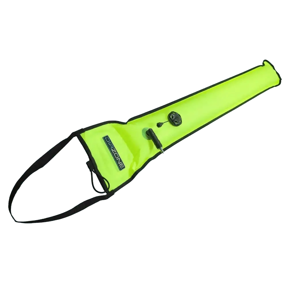 DIRZONE alert marker 122cm with duckbill small OPV YELLOW