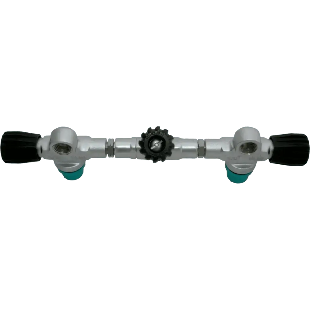 DIRZONE Manifold complete 204mm matt chrome M25x2 2xG5/8
