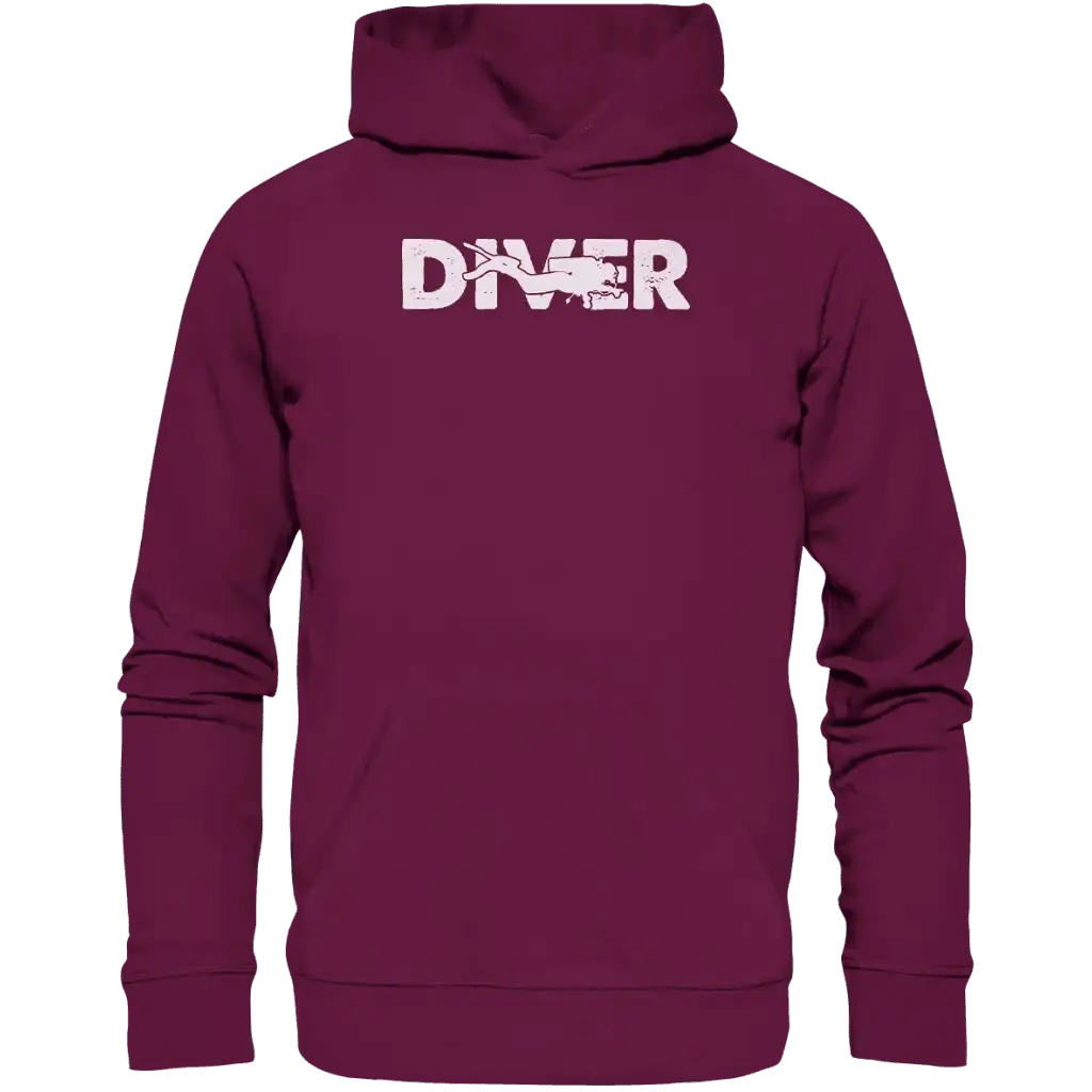 Diver - Taucher - Premium Unisex Hoodie - Burgund / S