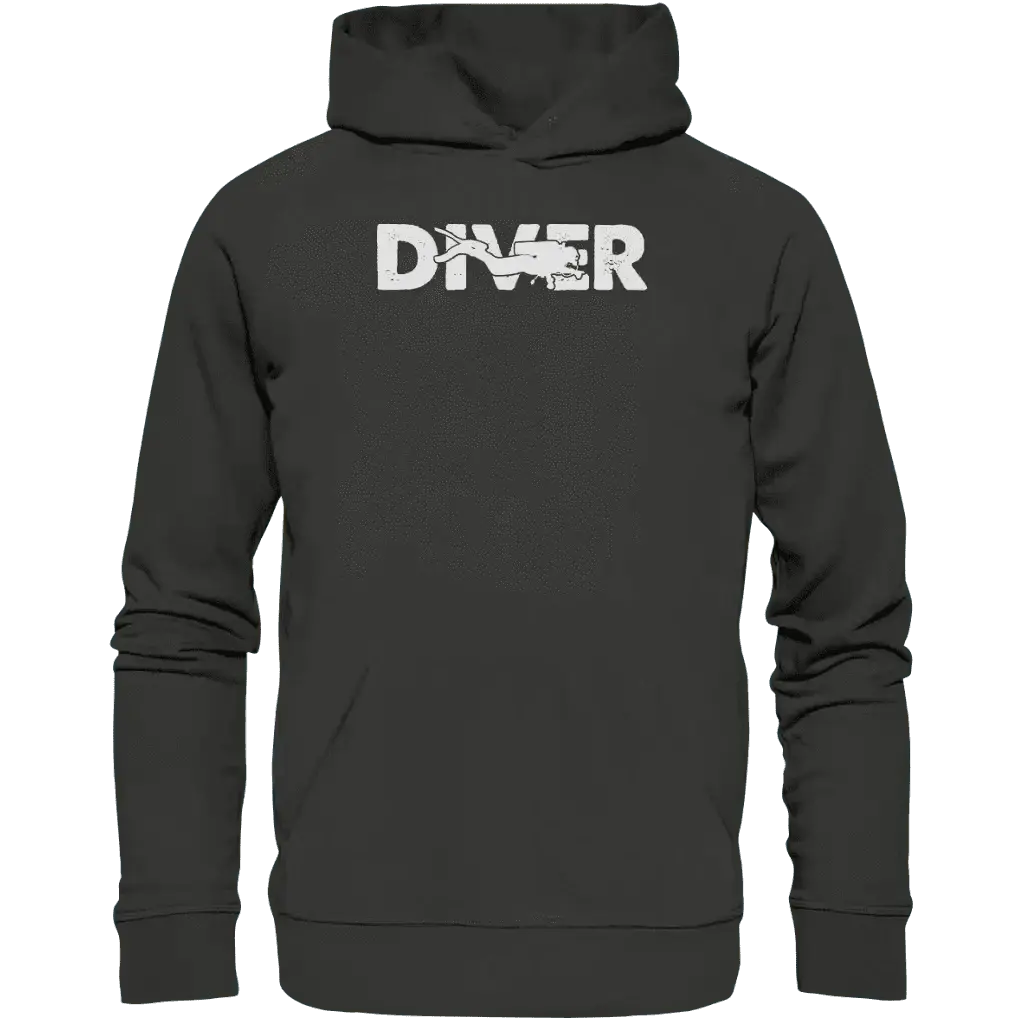 Diver - Taucher - Premium Unisex Hoodie - Charcoal / S
