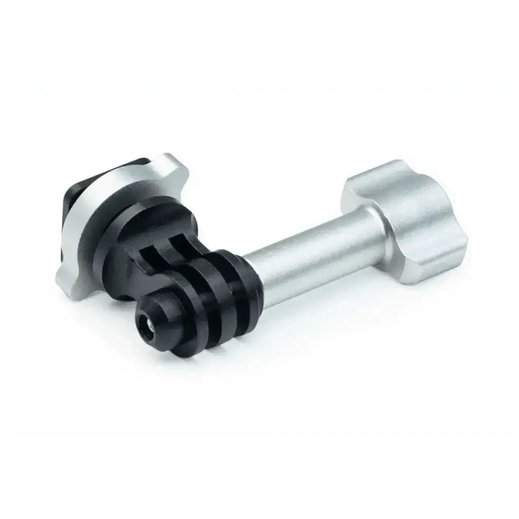 Divevolk Cold Shoe action camera conversion adapter in silver and black.