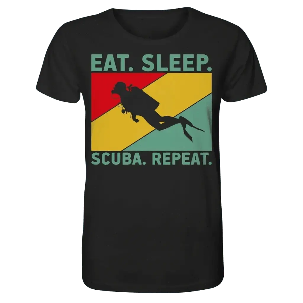 Eat Sleep Scuba Repeat - Organic Shirt - Black / XS