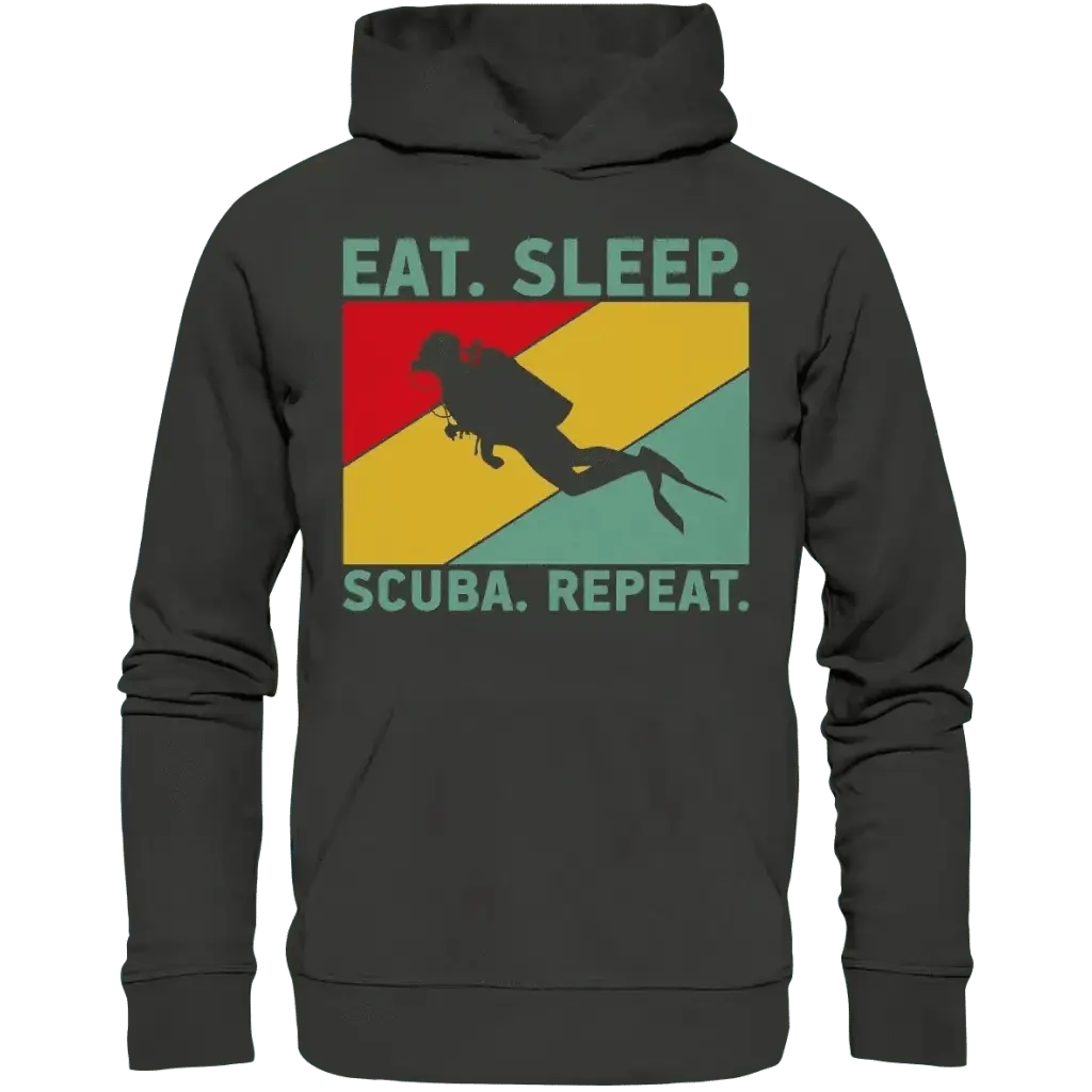 Eat Sleep Scuba Repeat - Premium Unisex Hoodie - Charcoal /